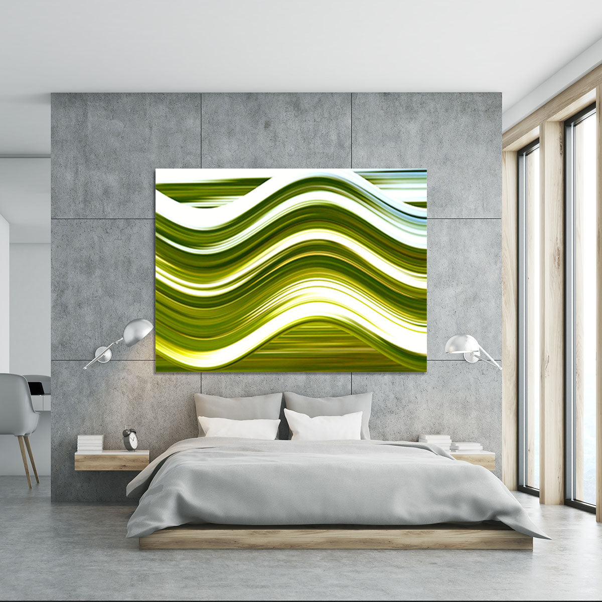 Green Wave Canvas Print or Poster - Canvas Art Rocks - 5
