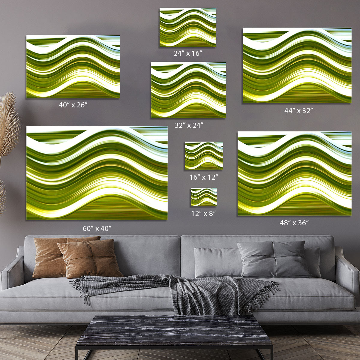 Green Wave Canvas Print or Poster - Canvas Art Rocks - 7