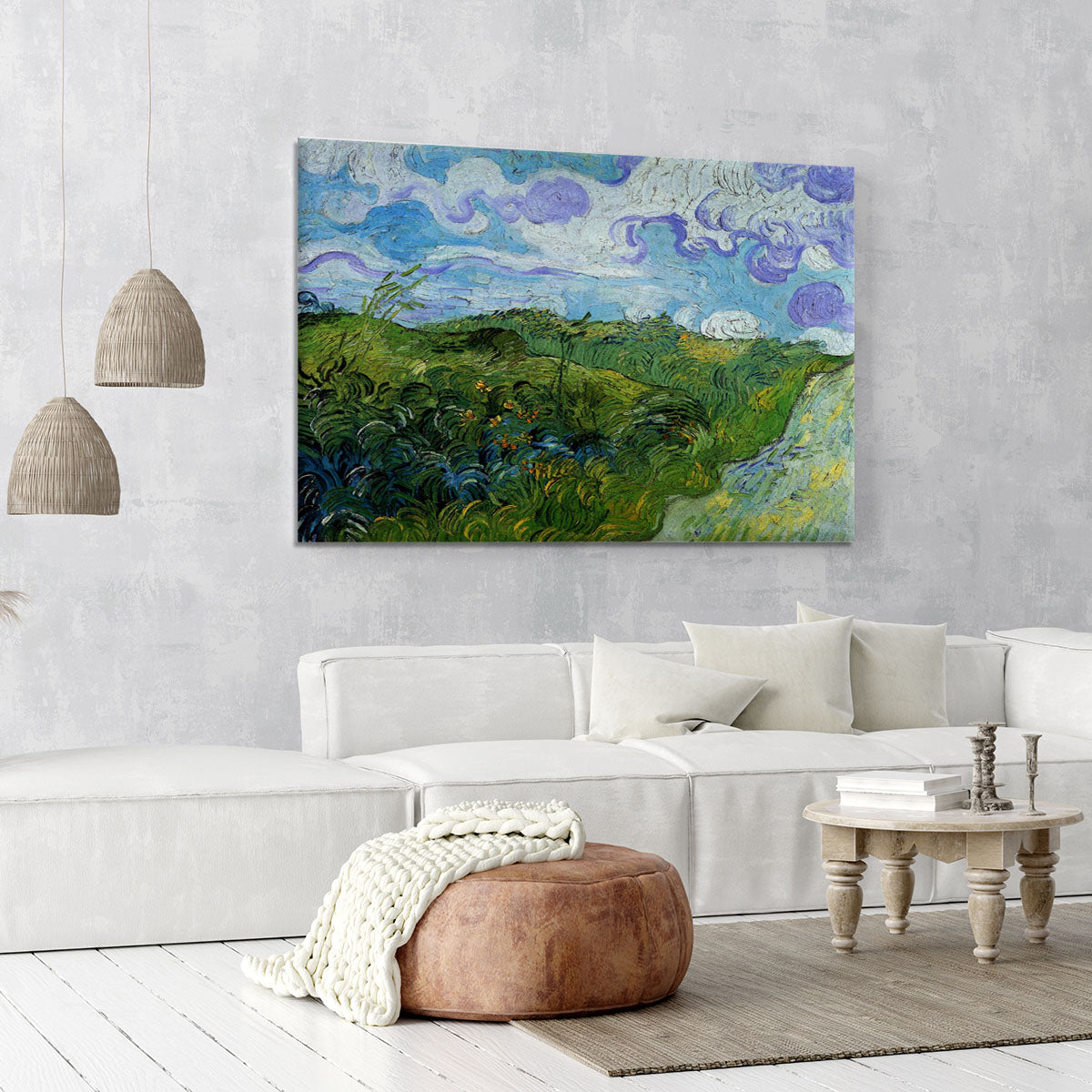 Green Wheat Fields by Van Gogh Canvas Print or Poster - Canvas Art Rocks - 6