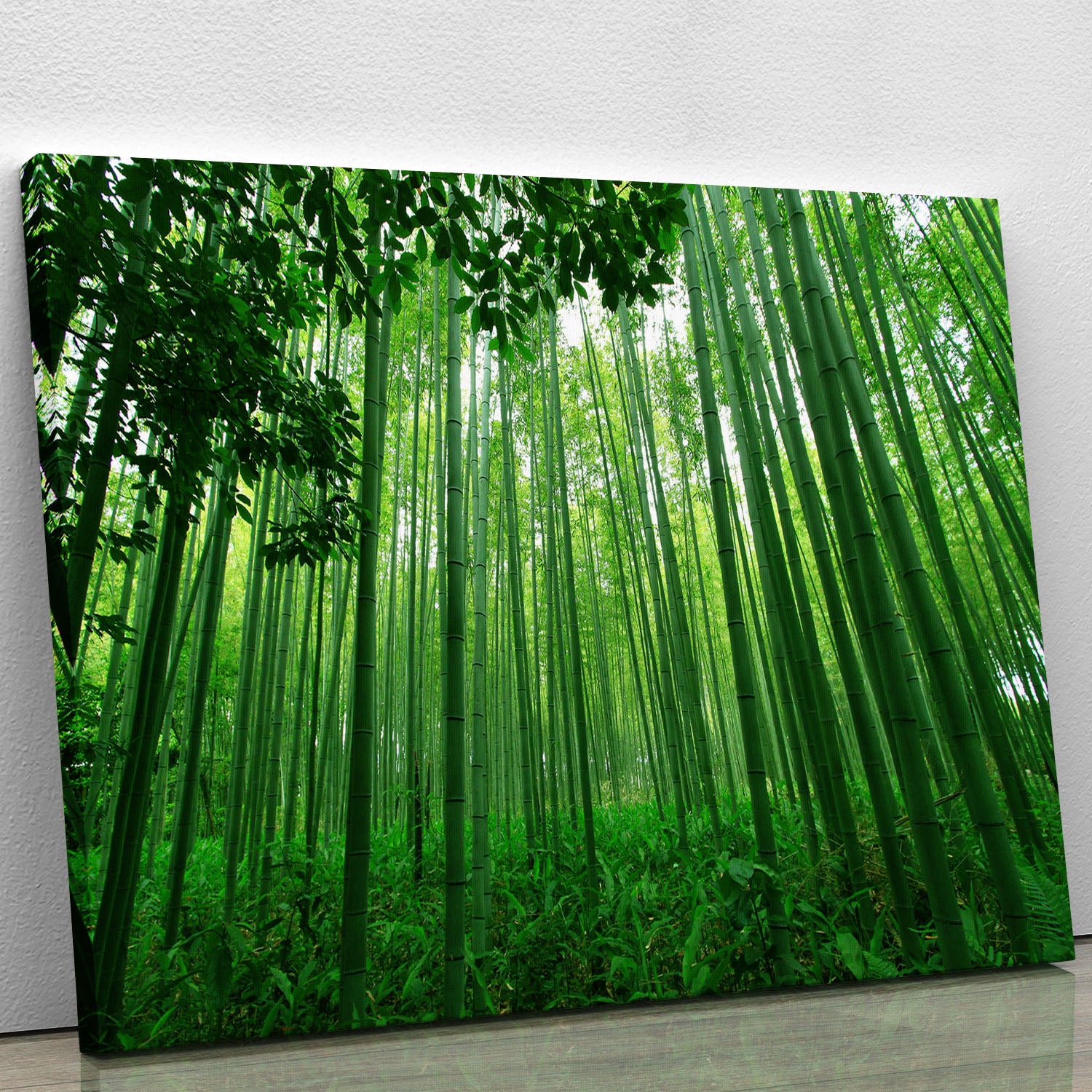 Green bamboo forest Canvas Print or Poster - Canvas Art Rocks - 1