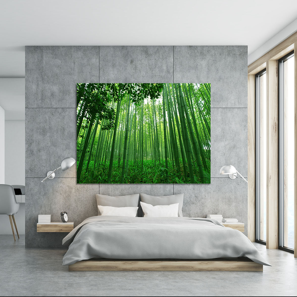 Green bamboo forest Canvas Print or Poster - Canvas Art Rocks - 5