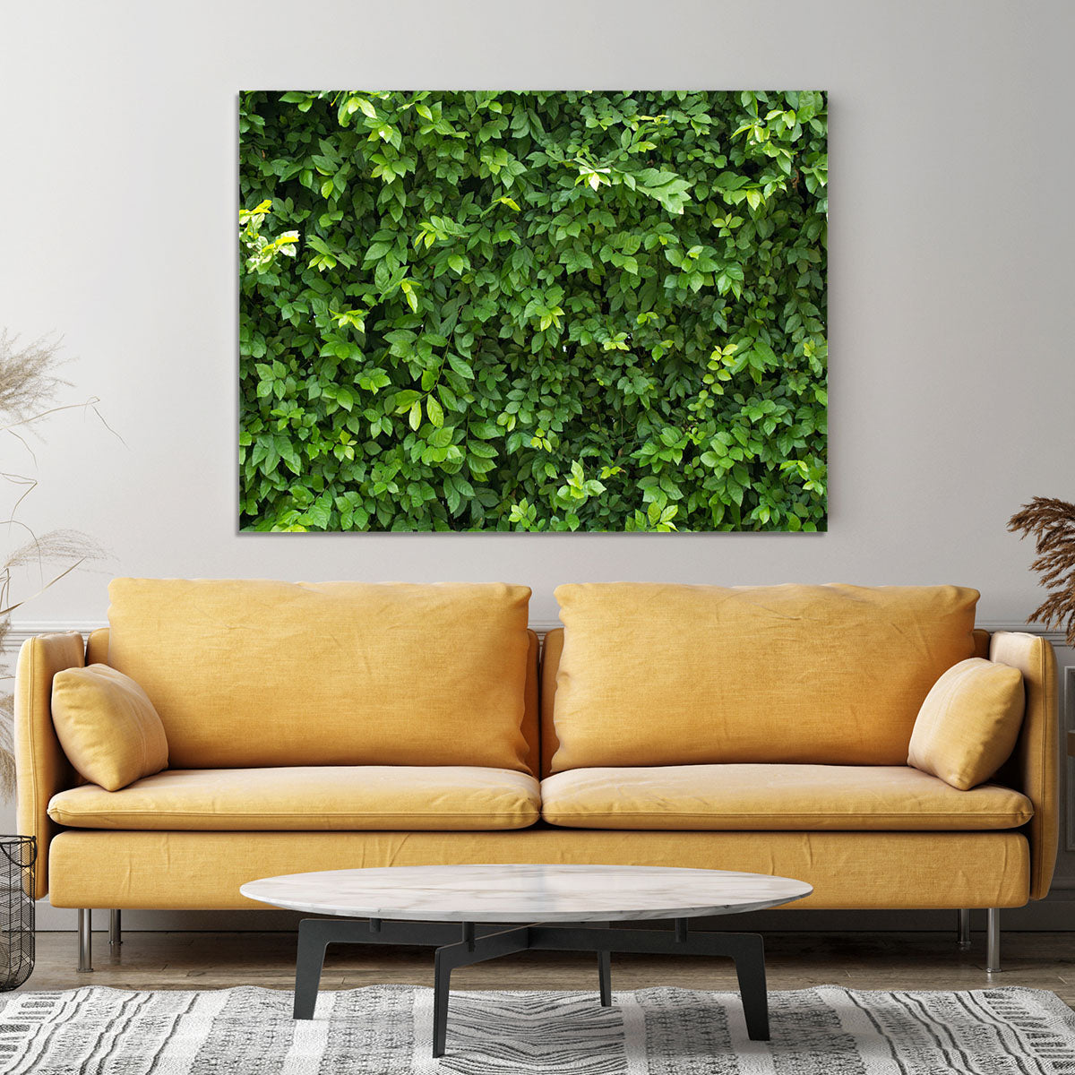 Green leaves for background Canvas Print or Poster - Canvas Art Rocks - 4