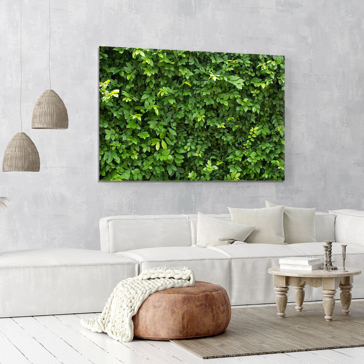 Green leaves for background Canvas Print or Poster - Canvas Art Rocks - 6