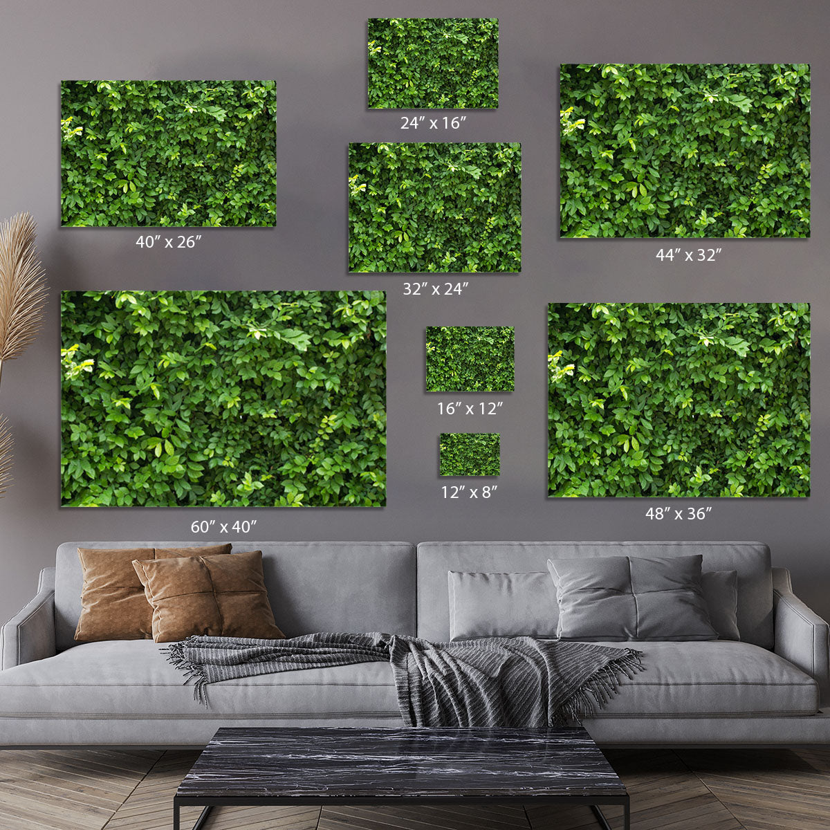 Green leaves for background Canvas Print or Poster - Canvas Art Rocks - 7