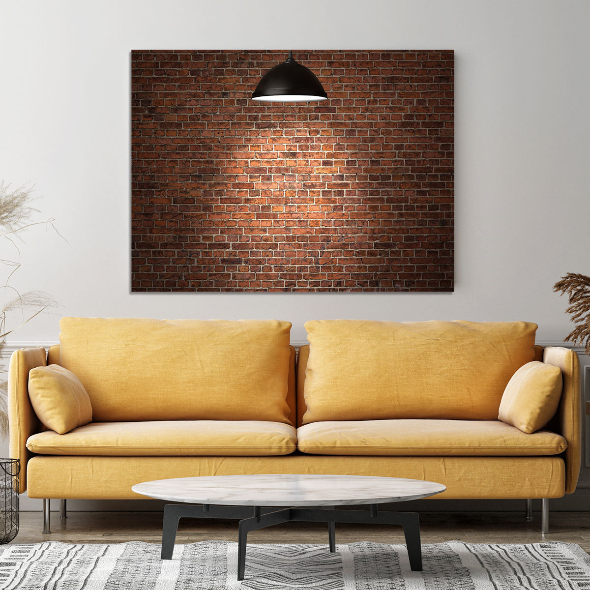 Grunge red brick Canvas Print or Poster - Canvas Art Rocks - 4