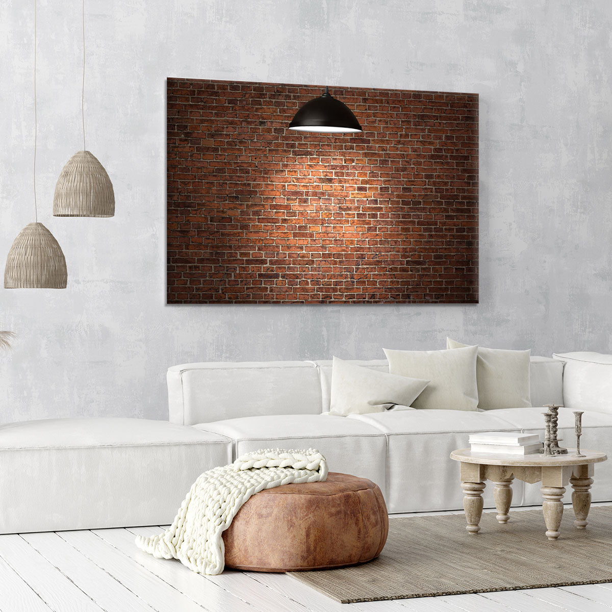 Grunge red brick Canvas Print or Poster - Canvas Art Rocks - 6