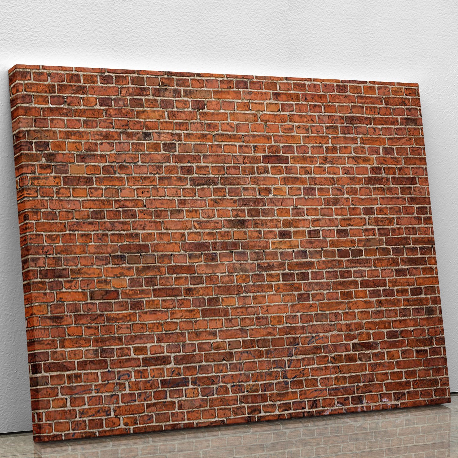 Grunge red brick wall Canvas Print or Poster - Canvas Art Rocks - 1
