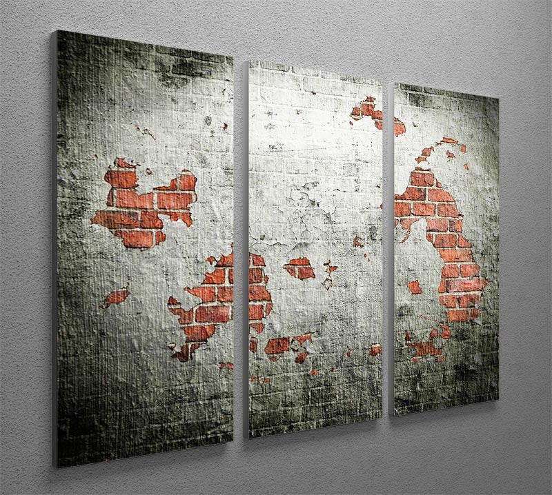 Grunge wall background 3 Split Panel Canvas Print - Canvas Art Rocks - 2