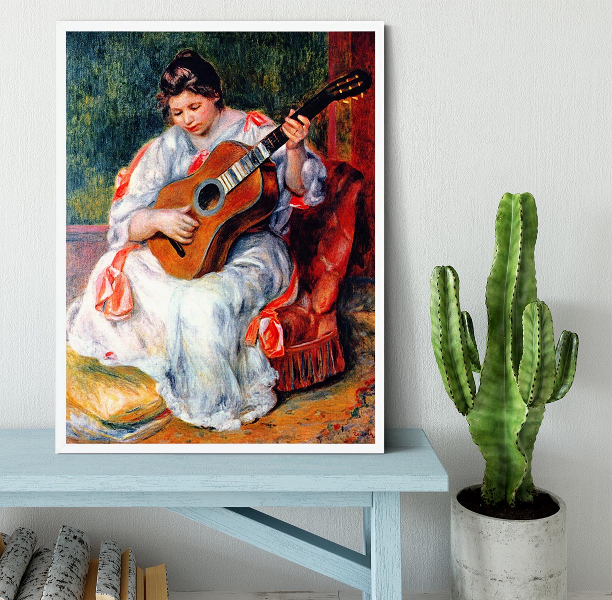 Guitarist by Renoir Framed Print - Canvas Art Rocks -6