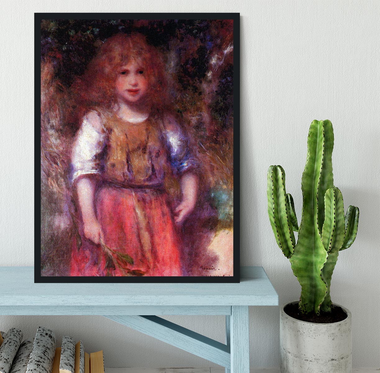 Gypsy girl by Renoir Framed Print - Canvas Art Rocks - 2