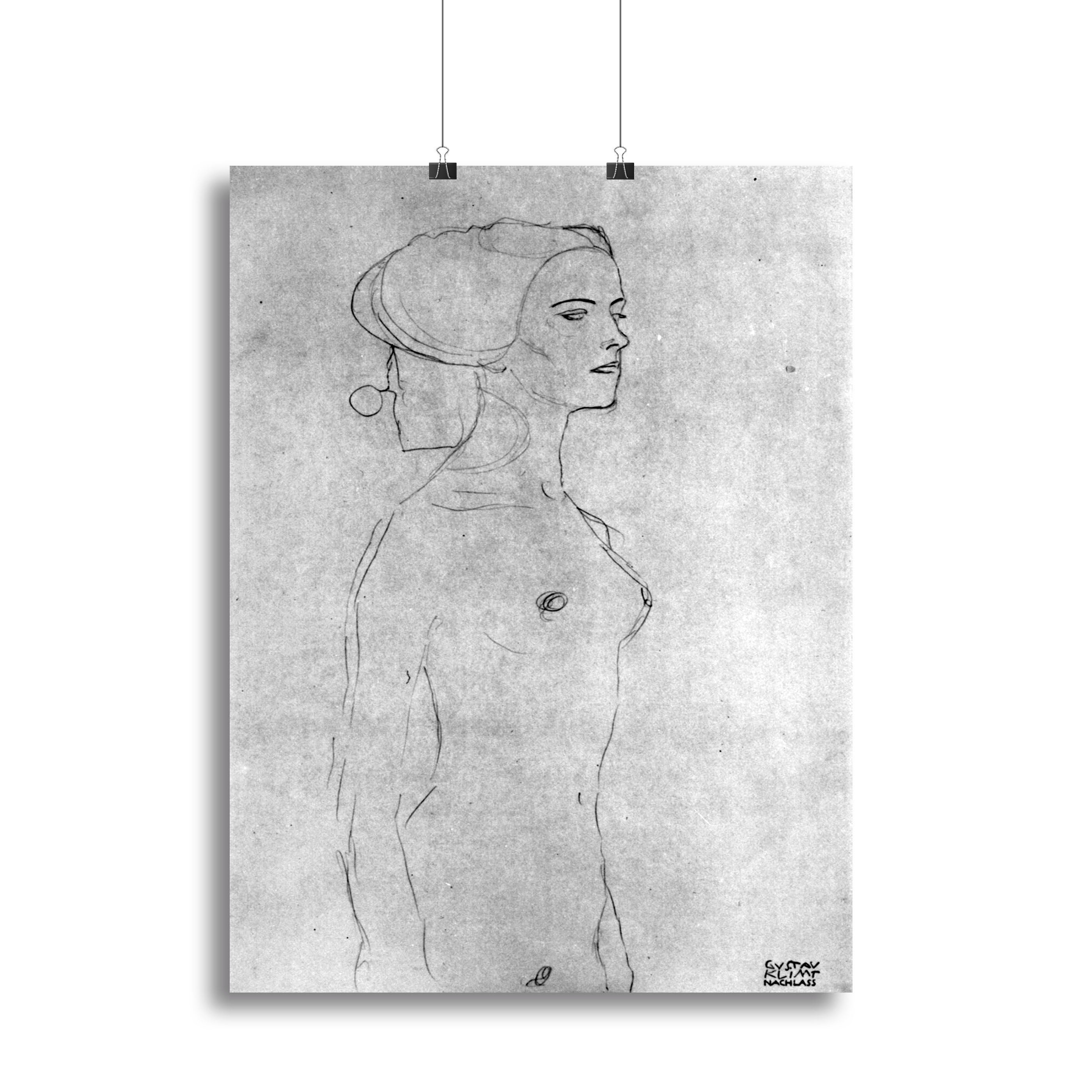 Half a picture to the right Schreitenden by Klimt Canvas Print or Poster - Canvas Art Rocks - 2