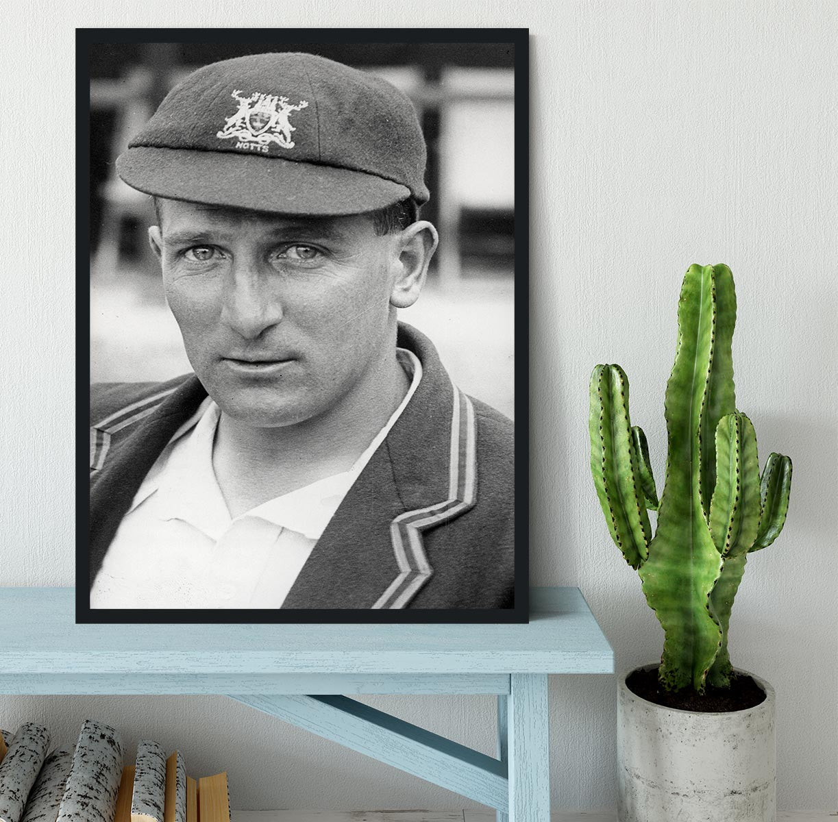 Harold Larwood, cricketer Framed Print - Canvas Art Rocks - 2