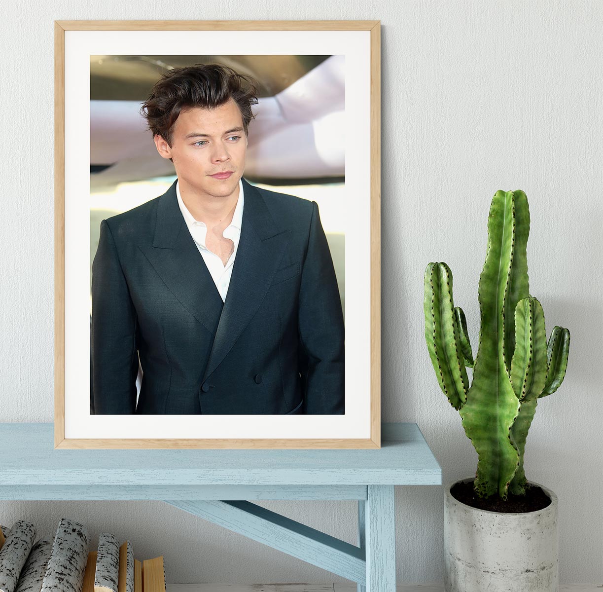 Harry Styles from One Direction Framed Print - Canvas Art Rocks - 3