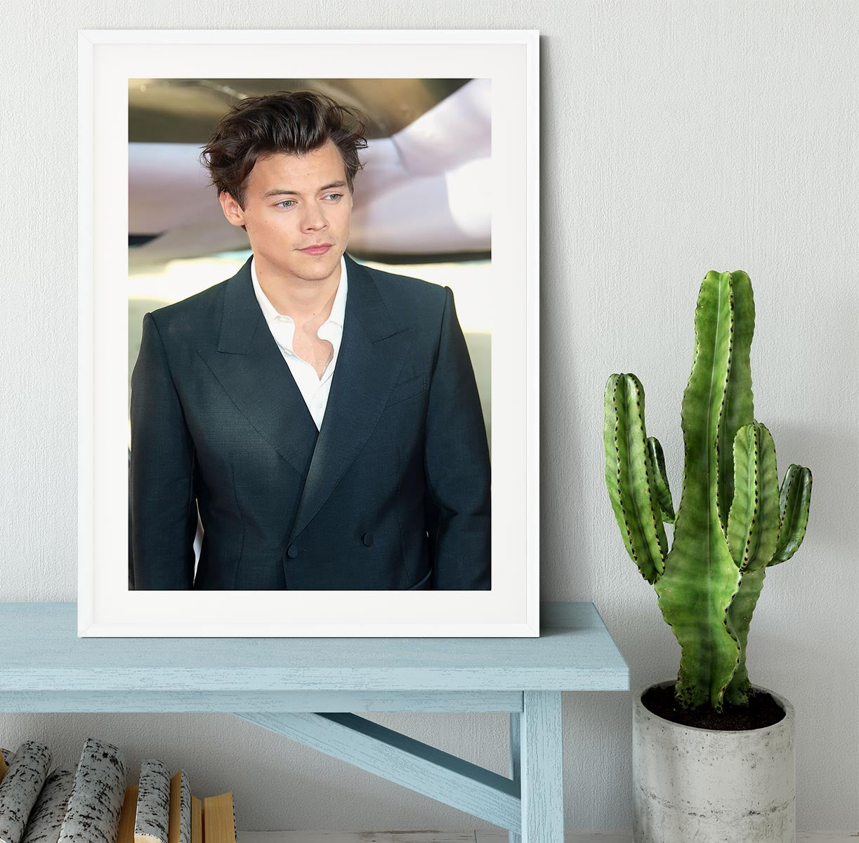 Harry Styles from One Direction Framed Print - Canvas Art Rocks - 5