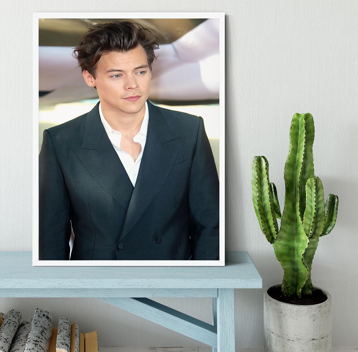 Harry Styles from One Direction Framed Print - Canvas Art Rocks -6
