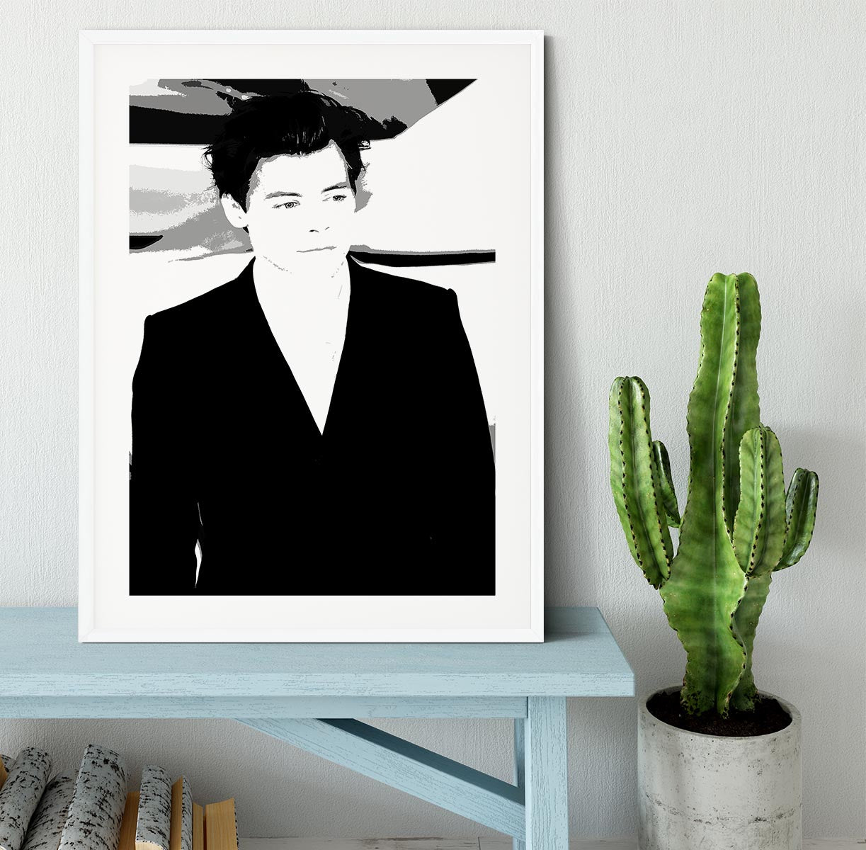 Harry Styles from One Direction Pop Art Framed Print - Canvas Art Rocks - 5