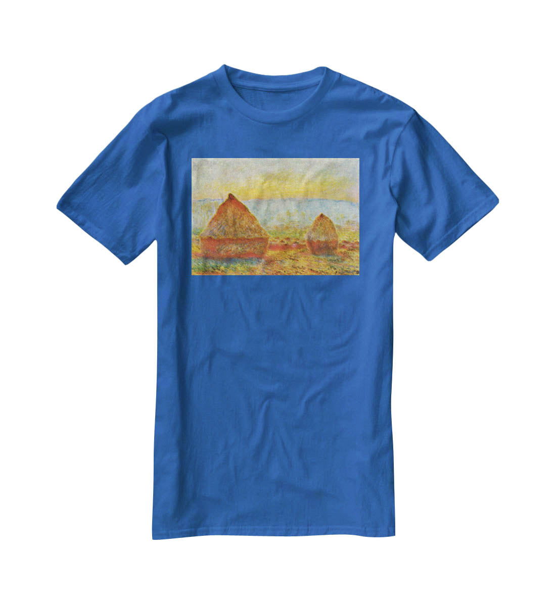 Haystack 1 by Monet T-Shirt - Canvas Art Rocks - 2