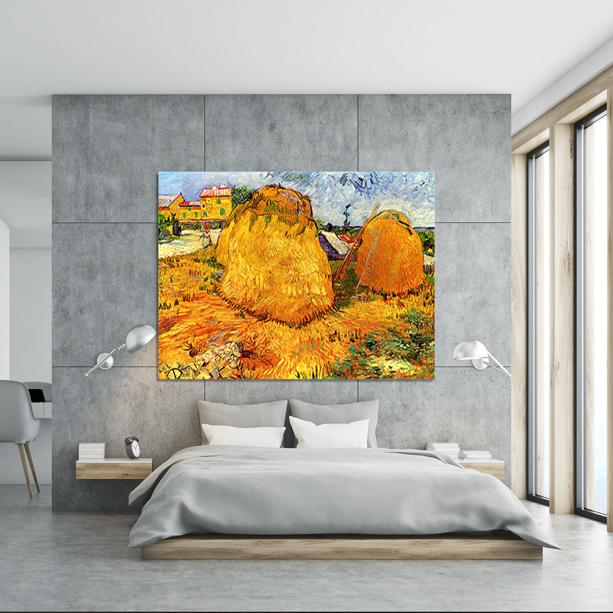 Haystacks in Provence by Van Gogh Canvas Print or Poster - Canvas Art Rocks - 5