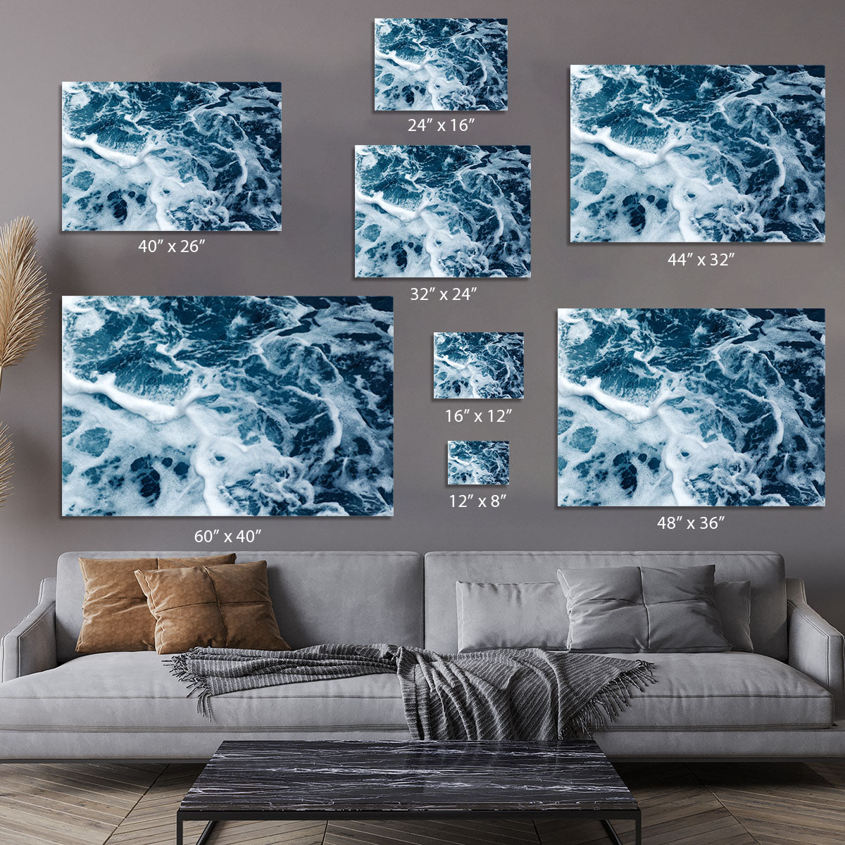 High Angle View Of Rippled Water Canvas Print or Poster - Canvas Art Rocks - 7