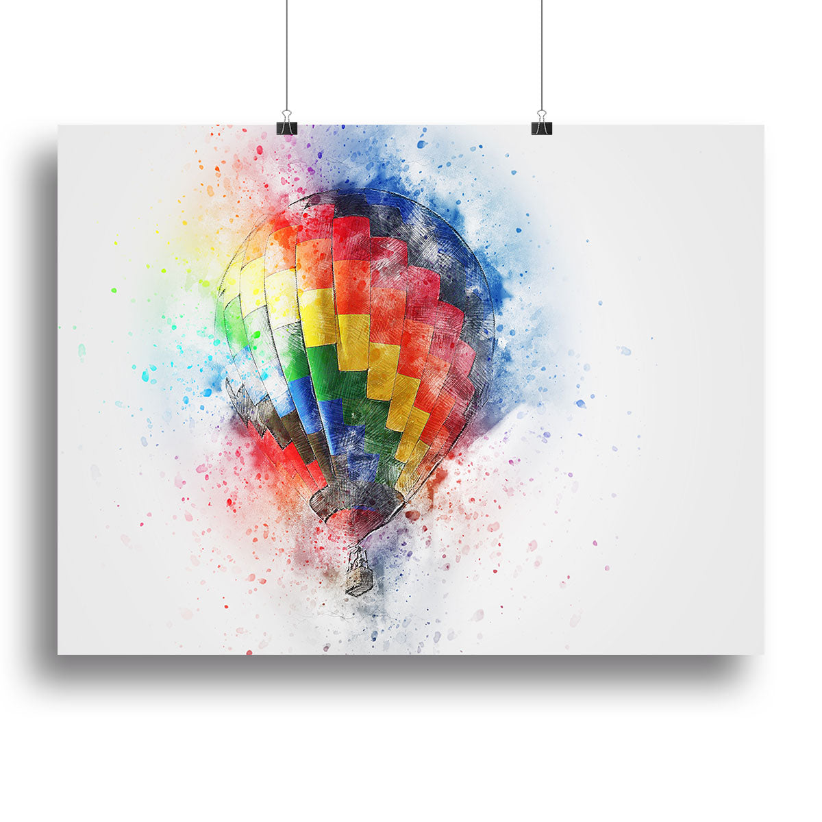 Hot Air Ballon Splash Canvas Print or Poster - Canvas Art Rocks - 2