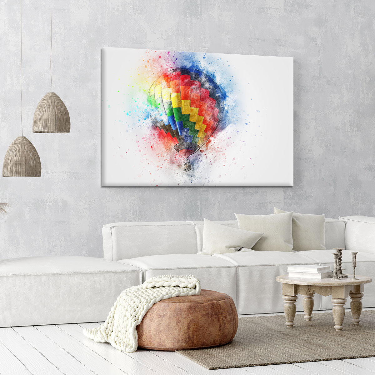 Hot Air Ballon Splash Canvas Print or Poster - Canvas Art Rocks - 6