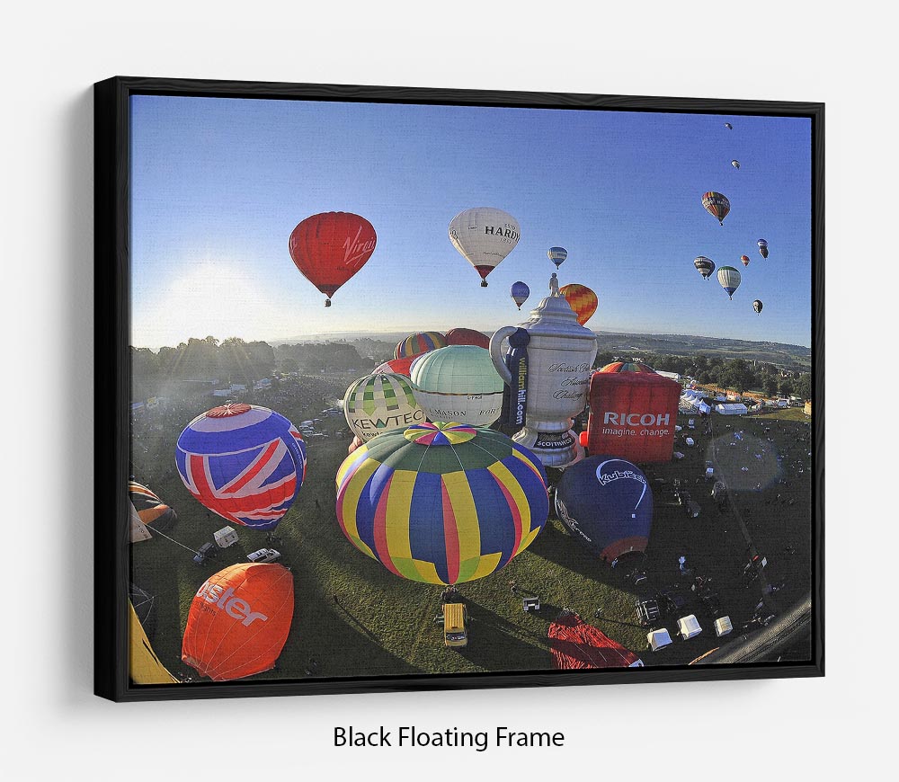 Hot Air Balloons Bristol Floating Frame Canvas - Canvas Art Rocks - 1