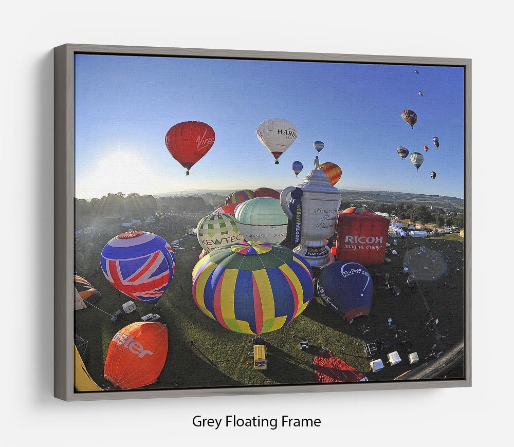 Hot Air Balloons Bristol Floating Frame Canvas - Canvas Art Rocks - 3