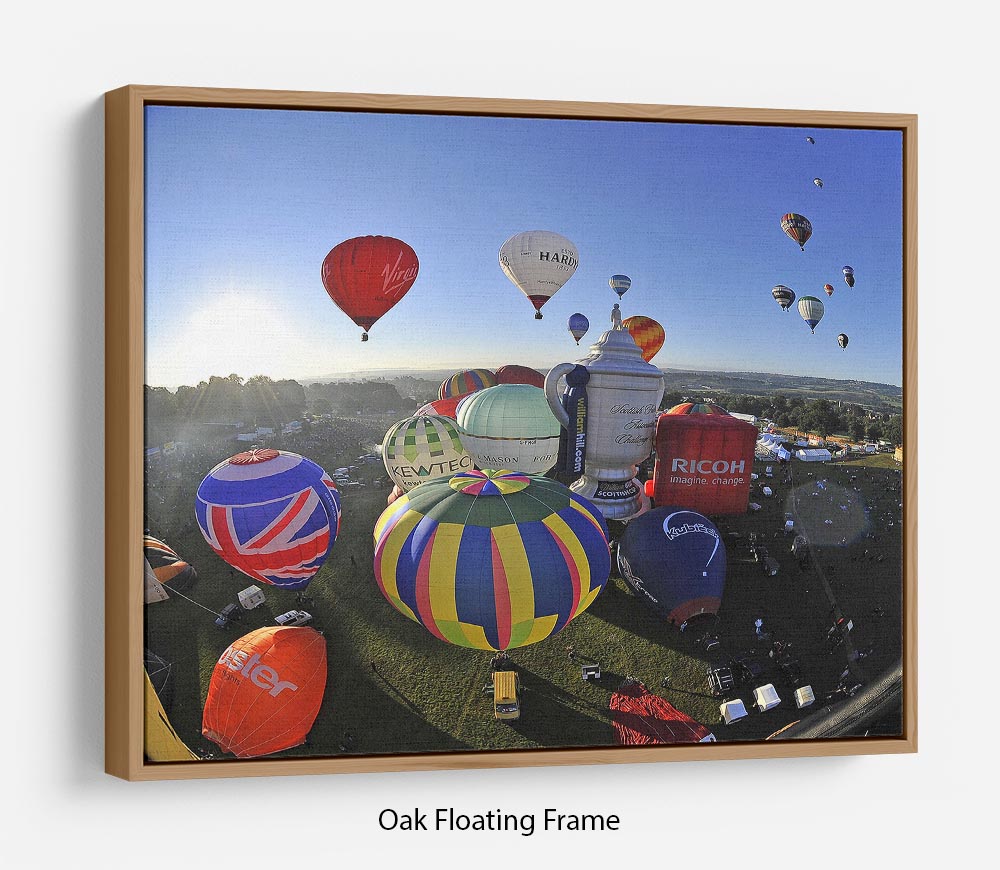 Hot Air Balloons Bristol Floating Frame Canvas - Canvas Art Rocks - 9