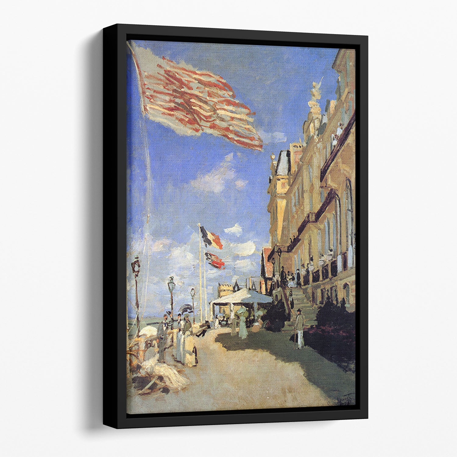 Hotel de Roches Noires a Trouville by Monet Floating Framed Canvas