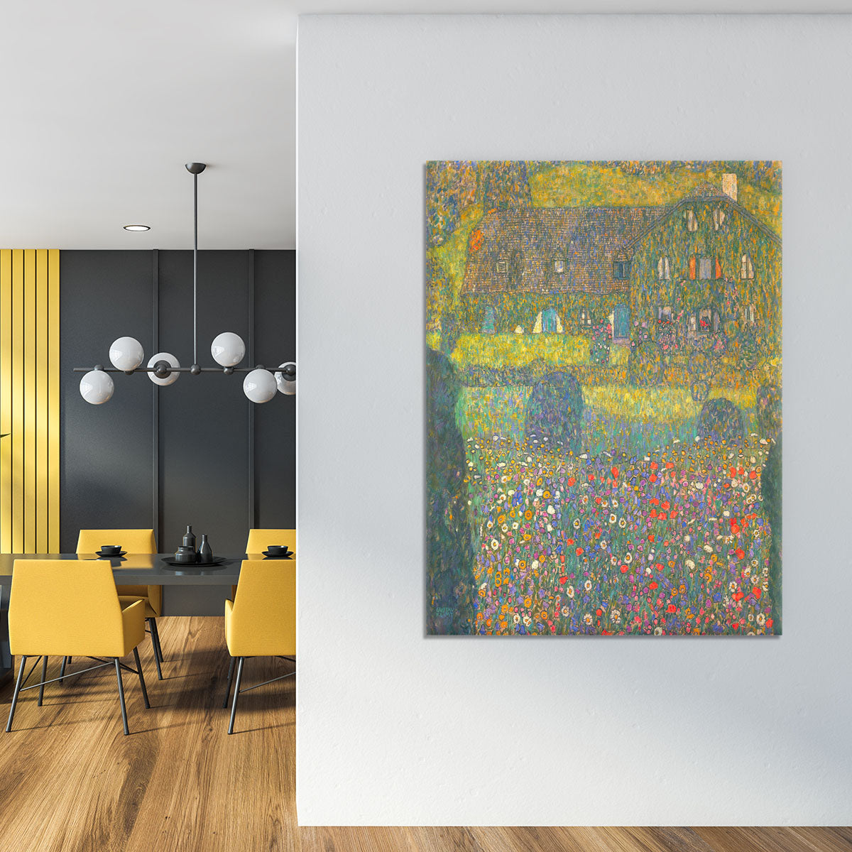 House in Attersee by Klimt Canvas Print or Poster - Canvas Art Rocks - 4