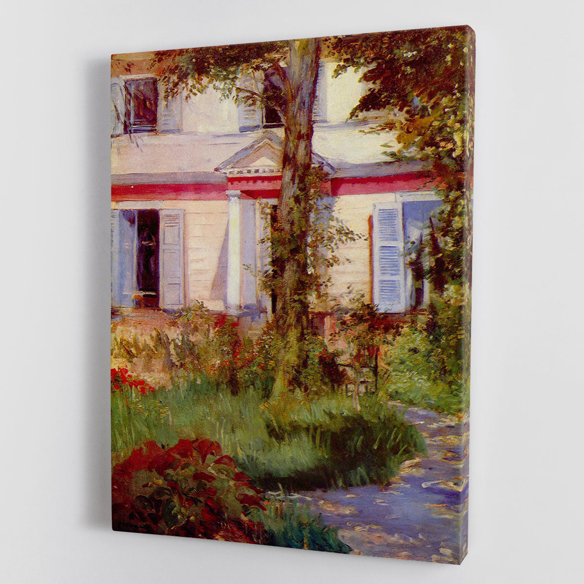House in Rueil by Edouard Manet Canvas Print or Poster - Canvas Art Rocks - 1