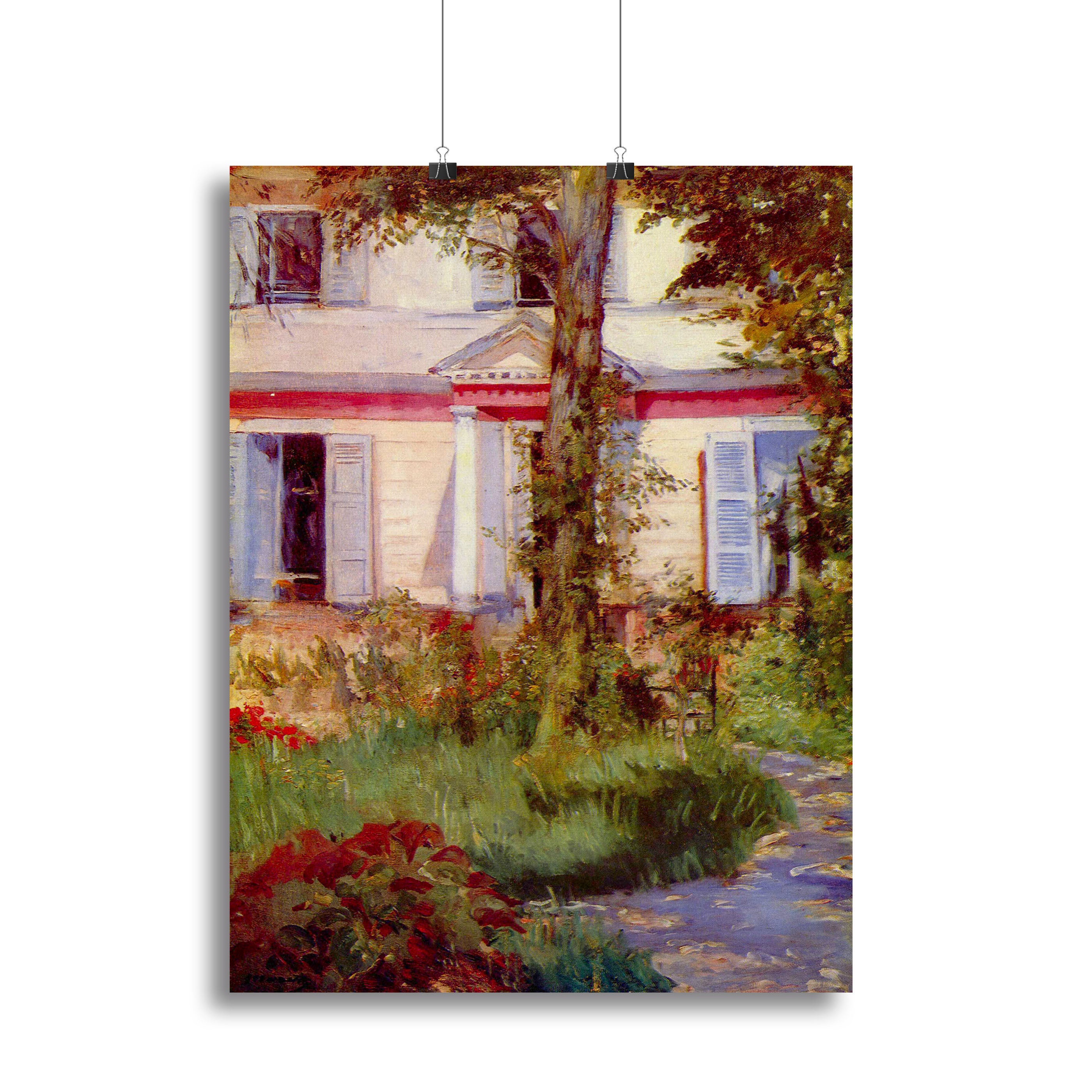 House in Rueil by Edouard Manet Canvas Print or Poster - Canvas Art Rocks - 2