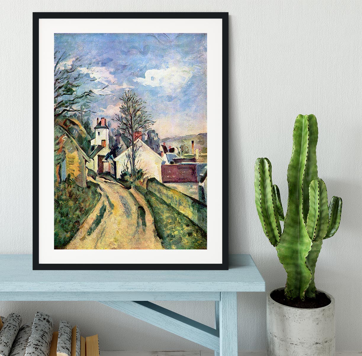 House of Dr. Gachet by Cezanne Framed Print - Canvas Art Rocks - 1