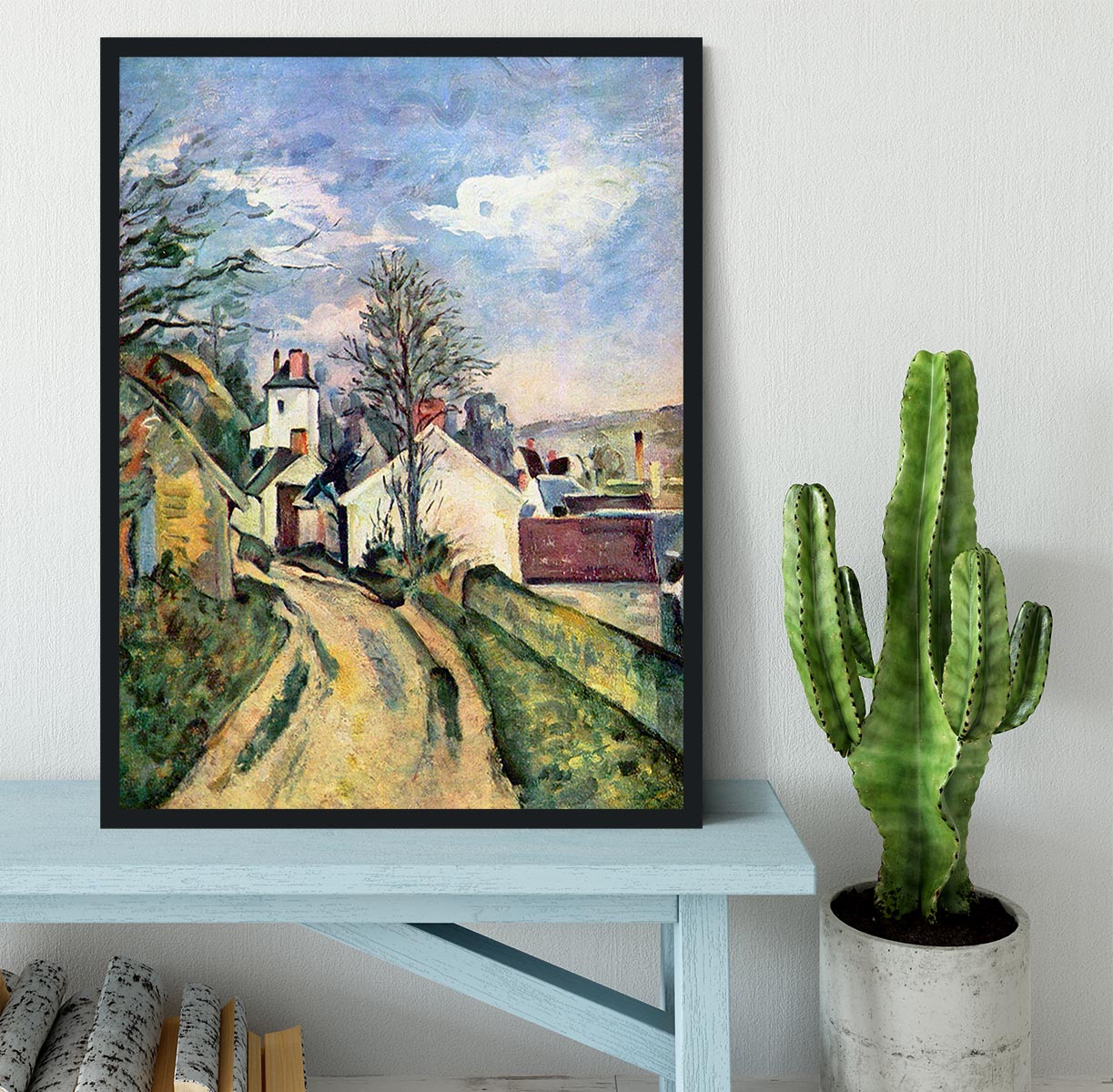 House of Dr. Gachet by Cezanne Framed Print - Canvas Art Rocks - 2