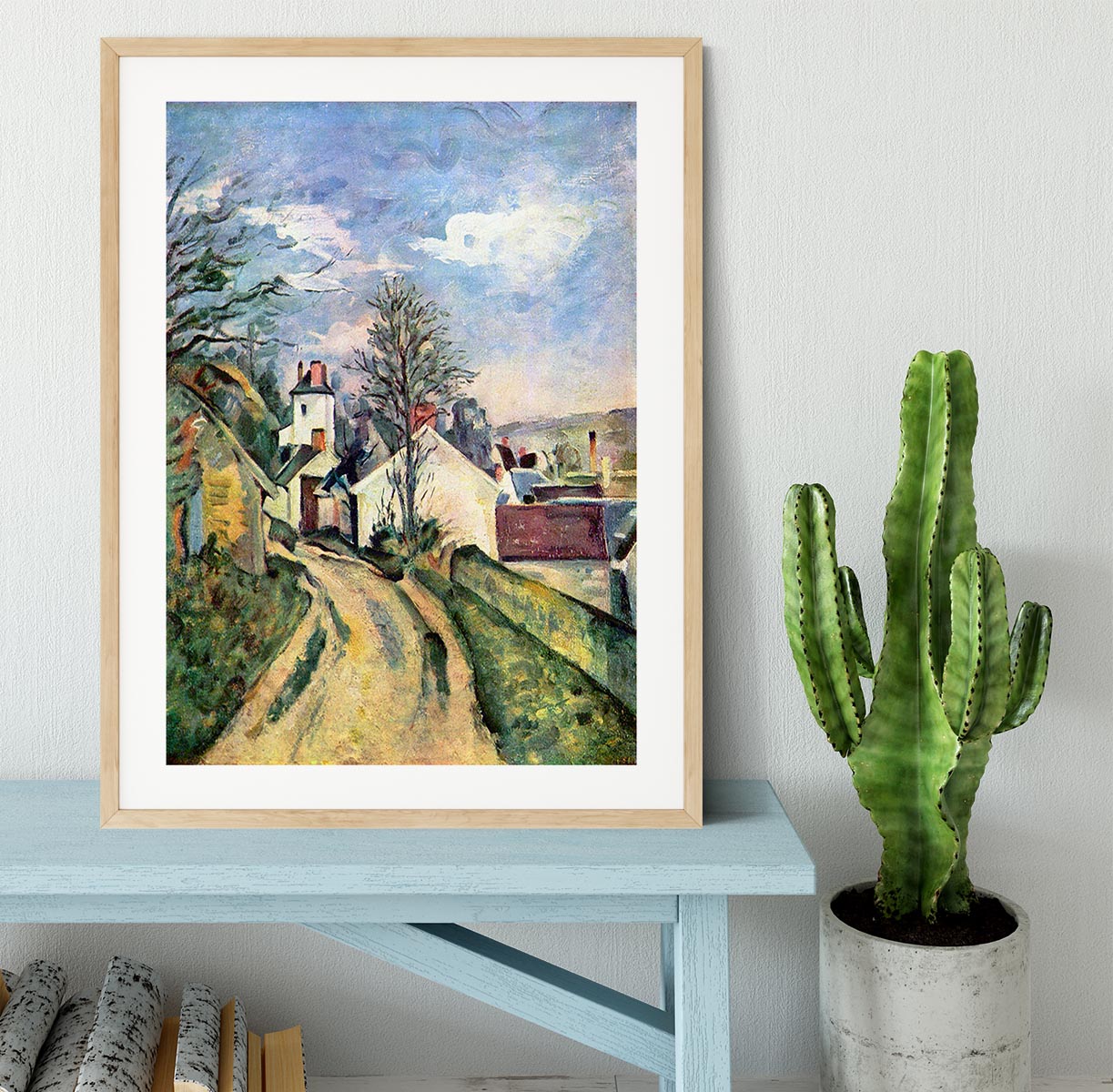 House of Dr. Gachet by Cezanne Framed Print - Canvas Art Rocks - 3