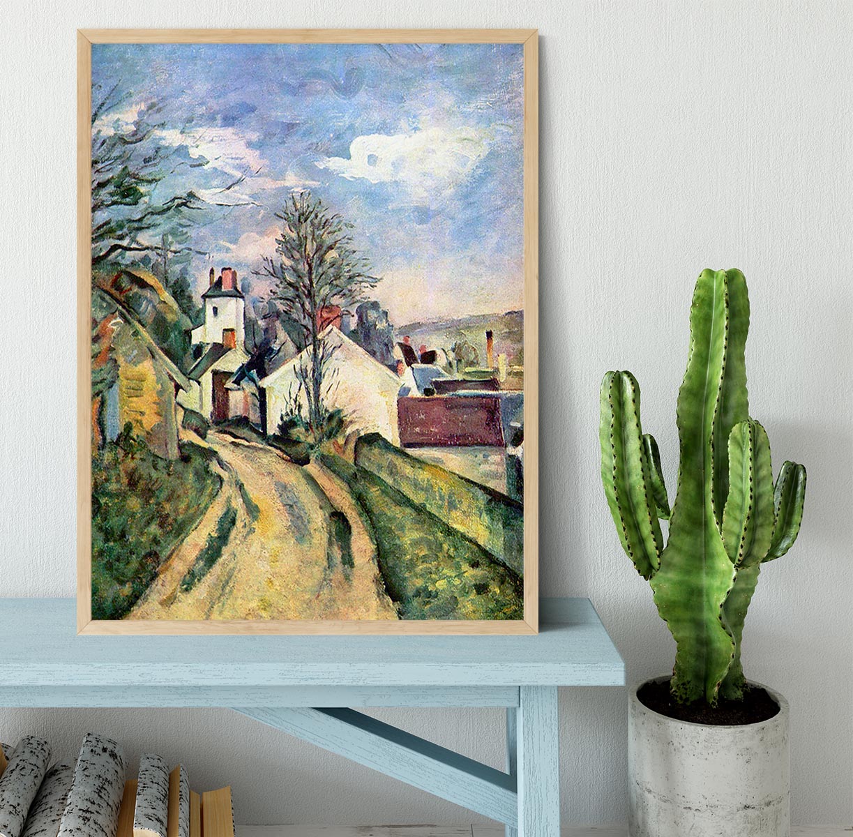 House of Dr. Gachet by Cezanne Framed Print - Canvas Art Rocks - 4