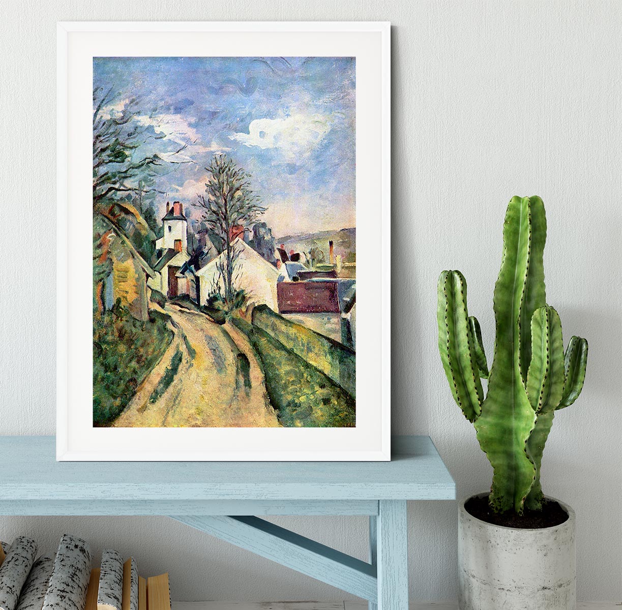 House of Dr. Gachet by Cezanne Framed Print - Canvas Art Rocks - 5