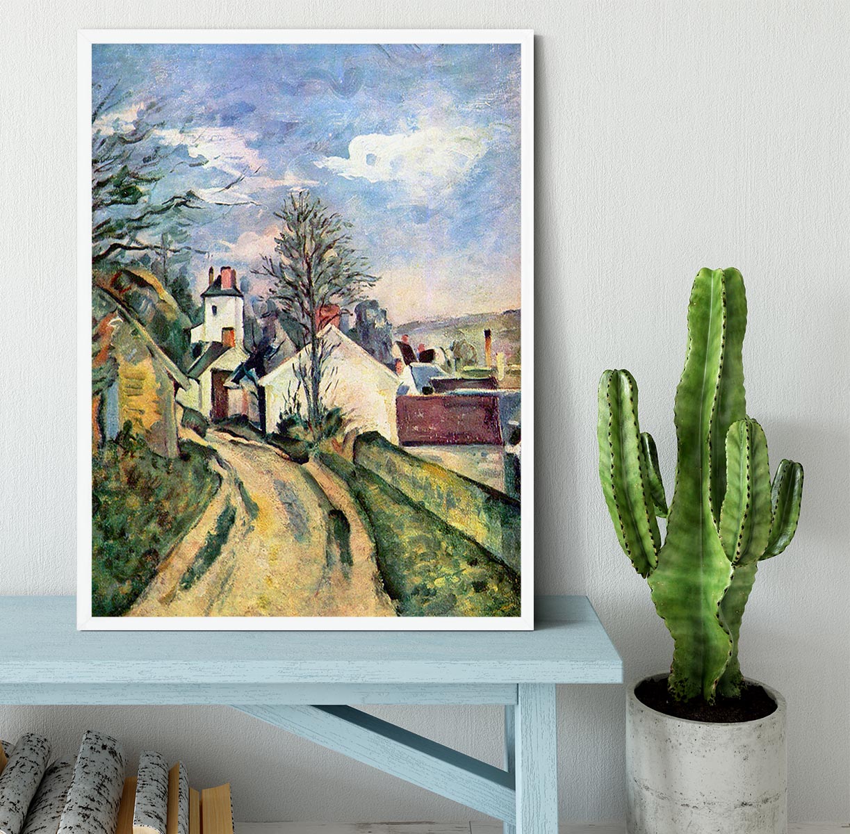 House of Dr. Gachet by Cezanne Framed Print - Canvas Art Rocks -6