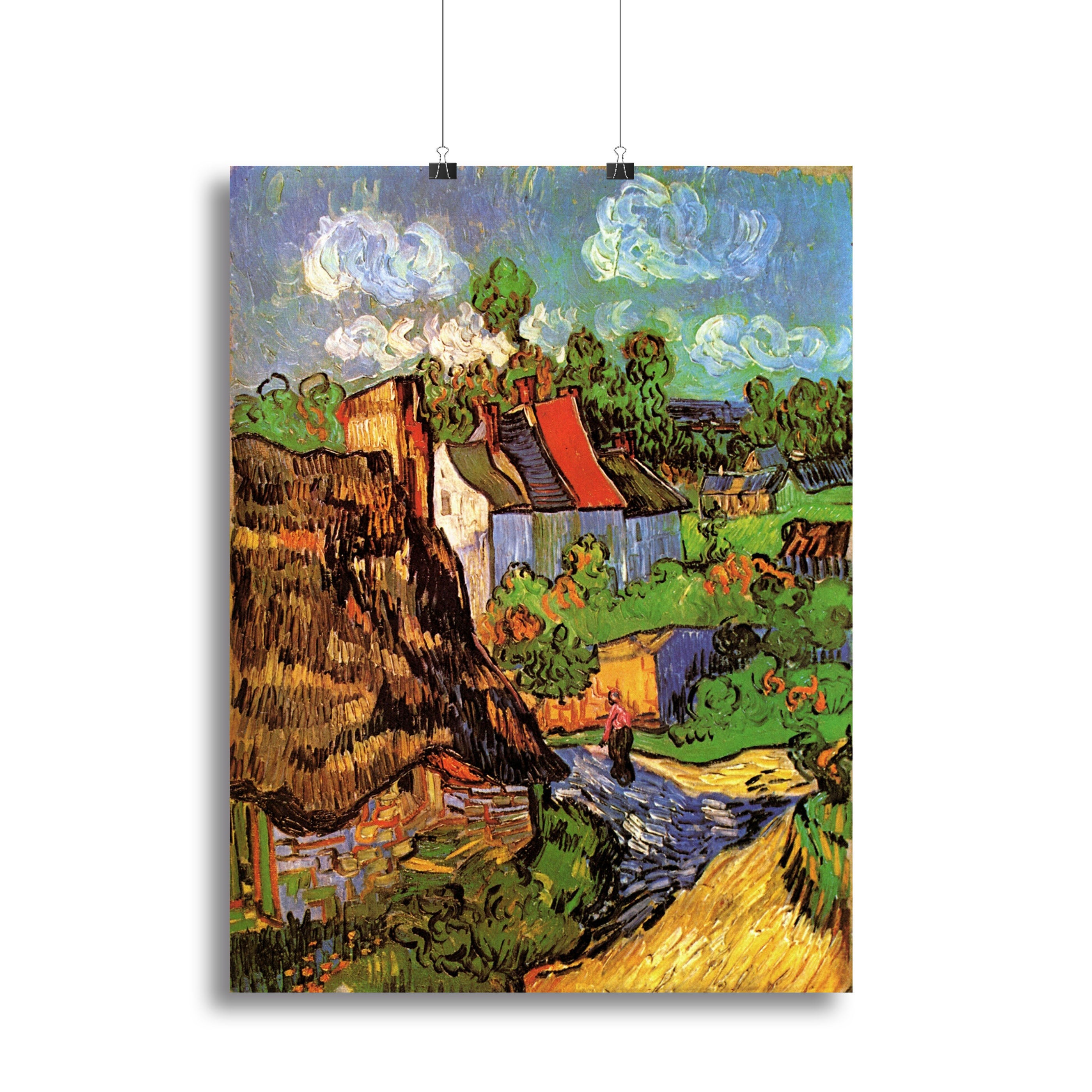 Houses in Auvers by Van Gogh Canvas Print or Poster - Canvas Art Rocks - 2