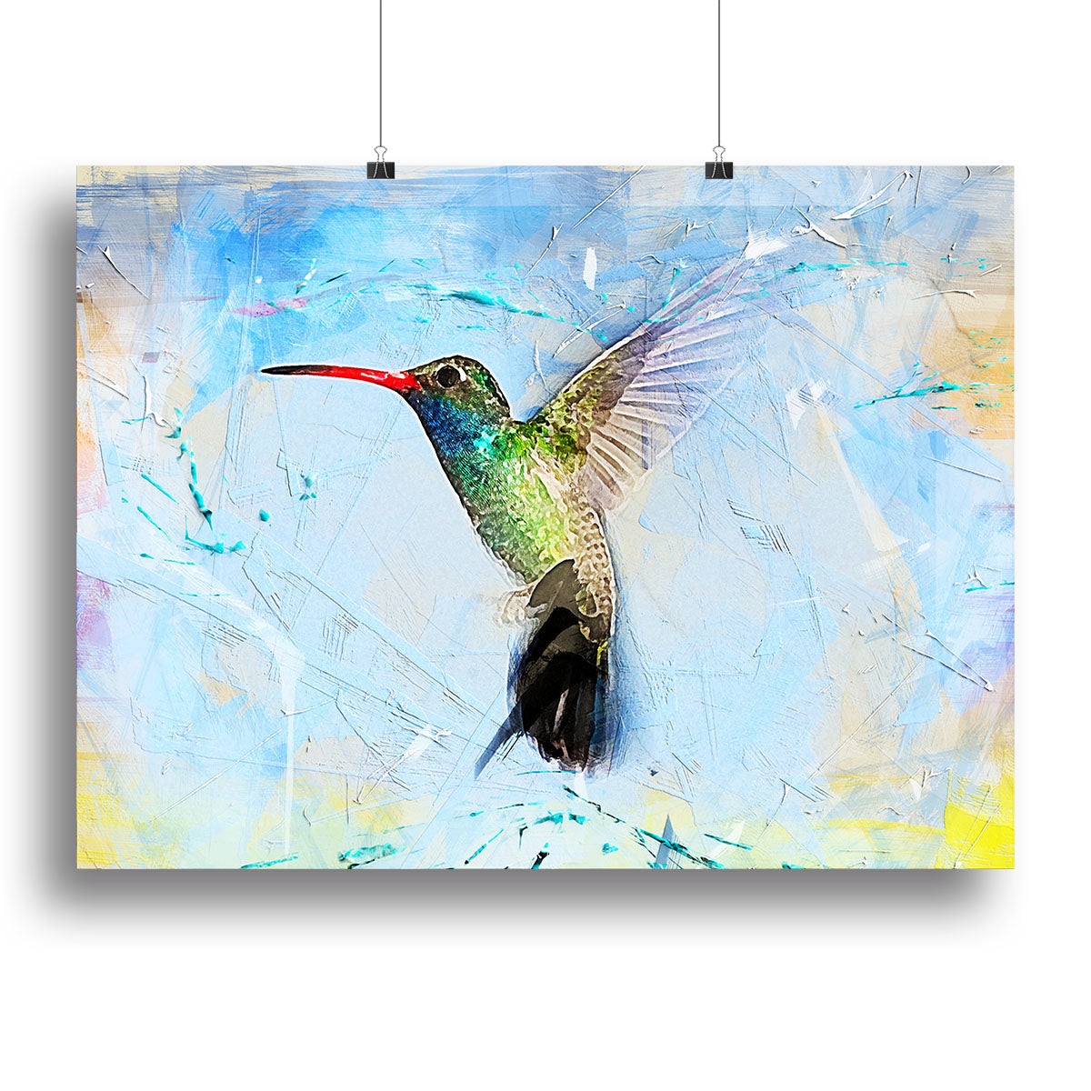Humming Bird Painting Canvas Print or Poster - Canvas Art Rocks - 2