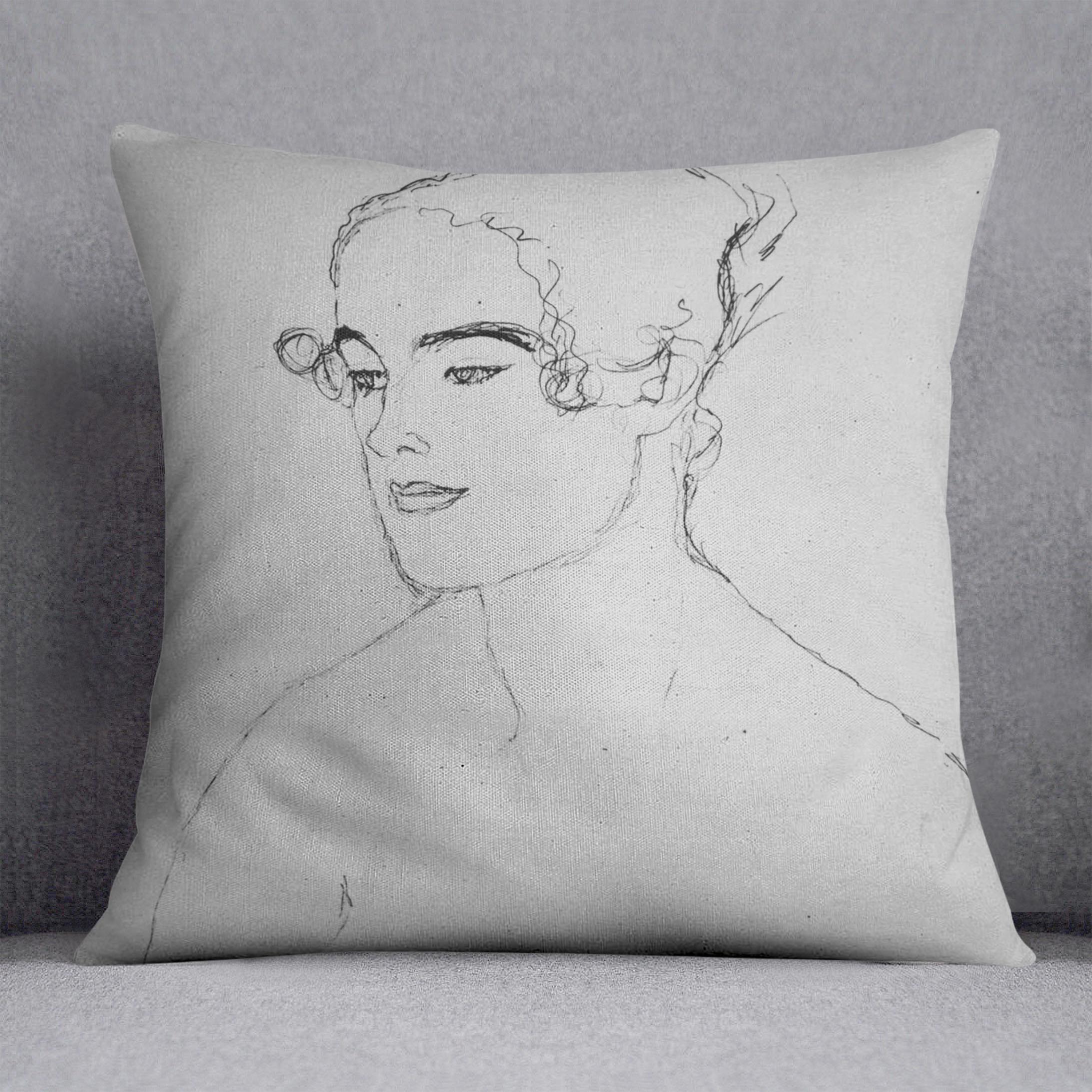 Image of a girl by Klimt Cushion