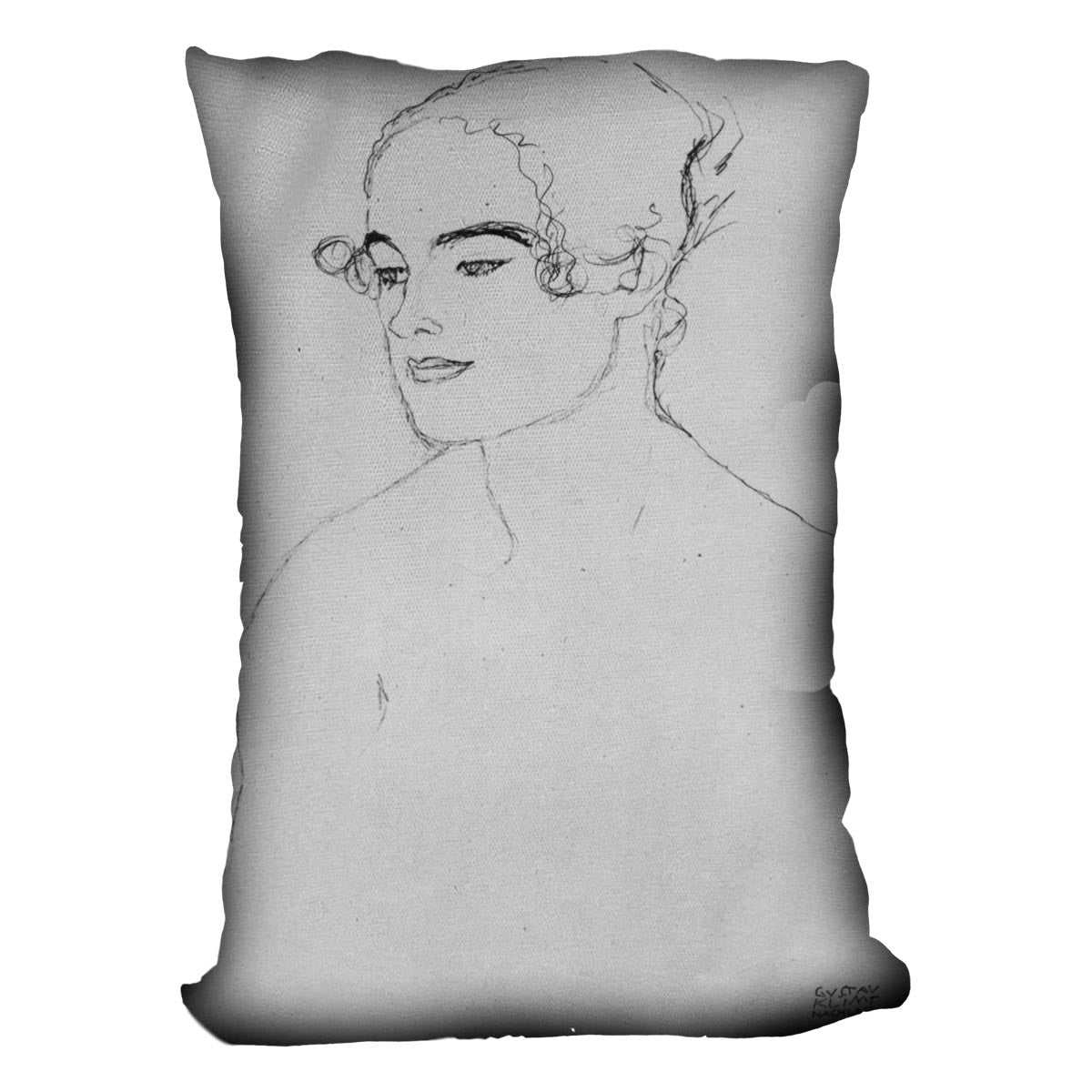 Image of a girl by Klimt Cushion