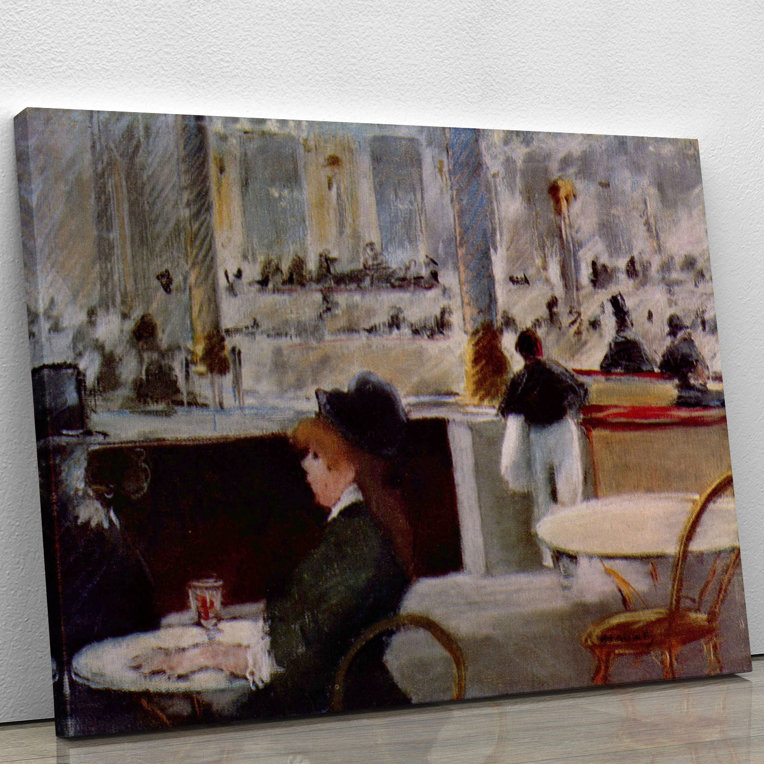 In Cafe 1 by Manet Canvas Print or Poster - Canvas Art Rocks - 1