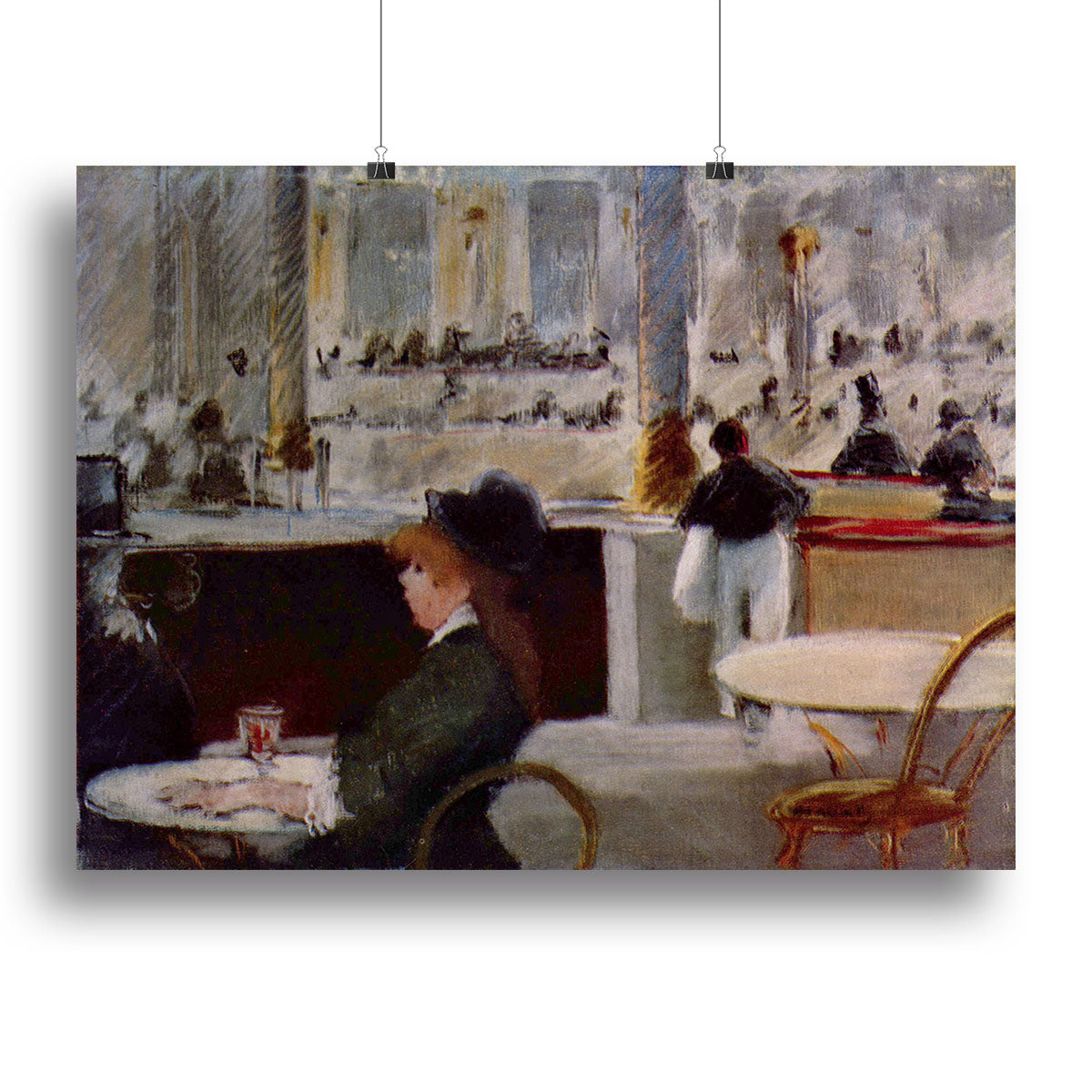 In Cafe 1 by Manet Canvas Print or Poster - Canvas Art Rocks - 2