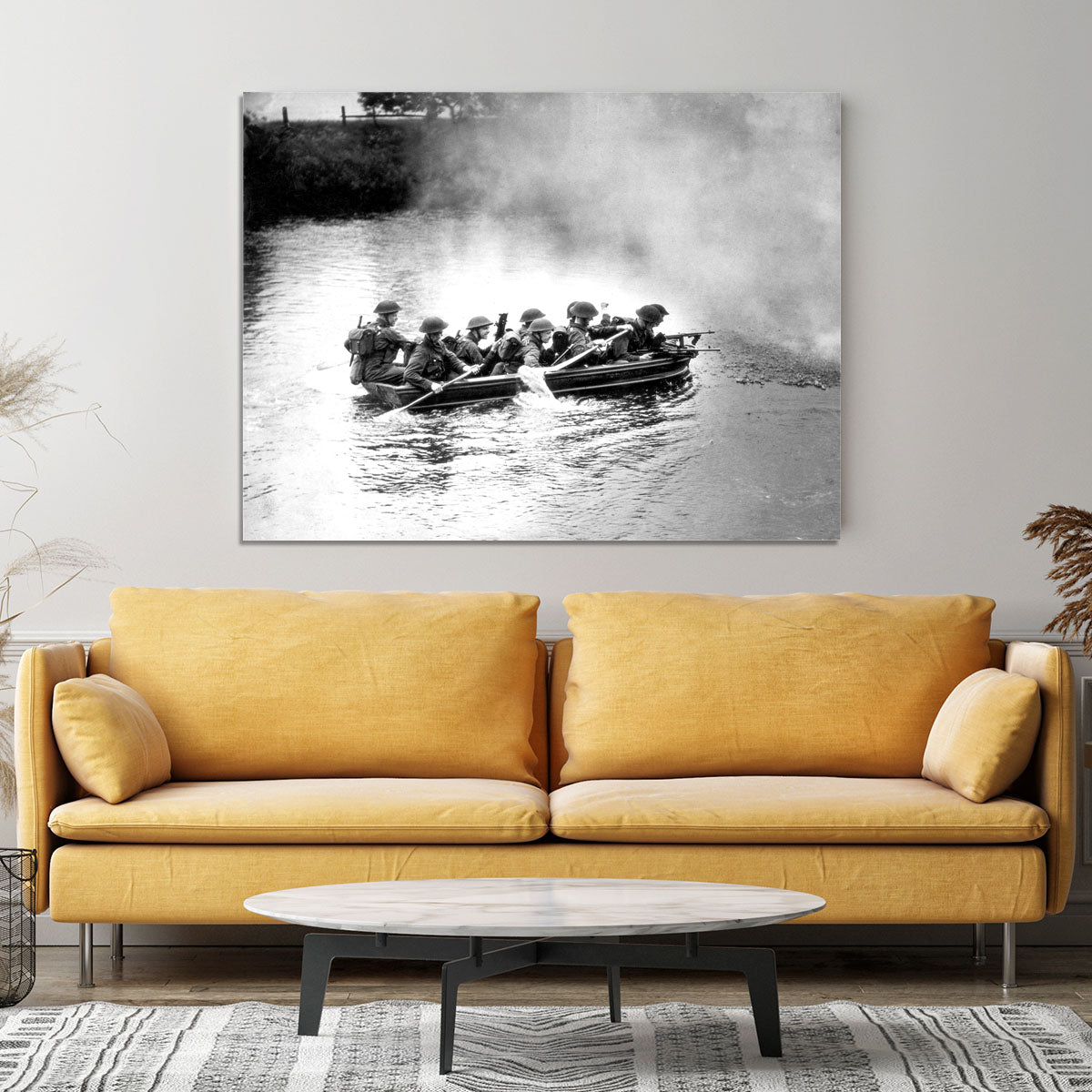 Infantry brigade assault boat drill Canvas Print or Poster - Canvas Art Rocks - 4