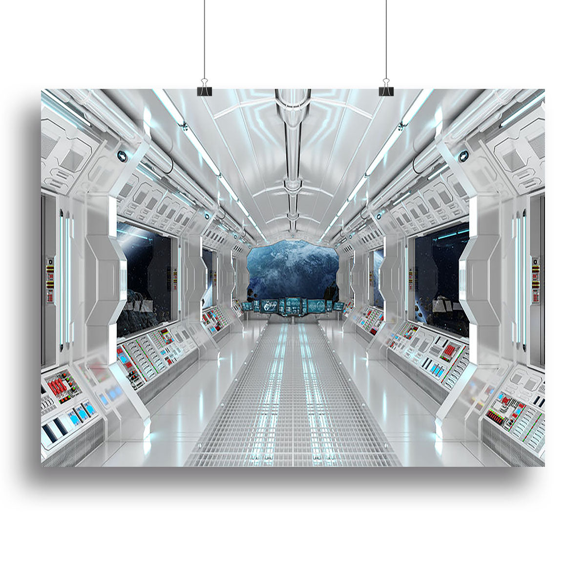 Inside Space Shuttle Canvas Print or Poster - Canvas Art Rocks - 2