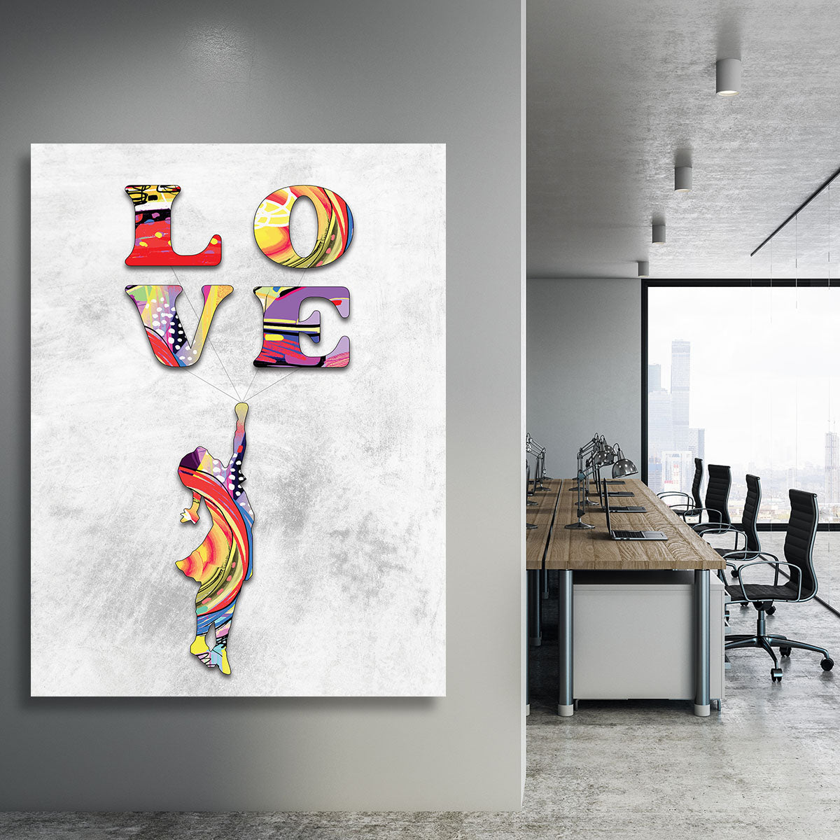 Inspired By Flying Love Canvas Print or Poster - Canvas Art Rocks - 3