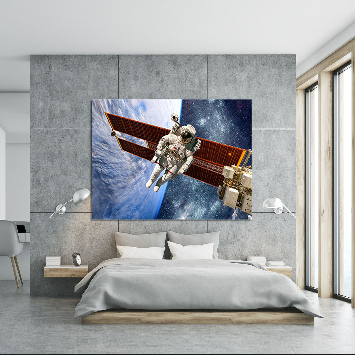 International Space Station and astronaut Canvas Print or Poster - Canvas Art Rocks - 5