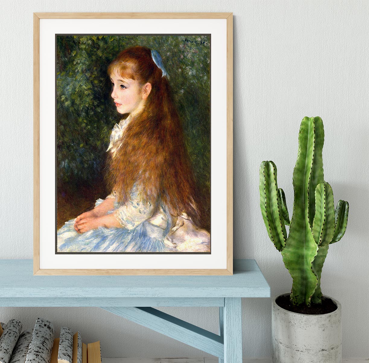 Irene Cahen d Anvers by Renoir Framed Print - Canvas Art Rocks - 3