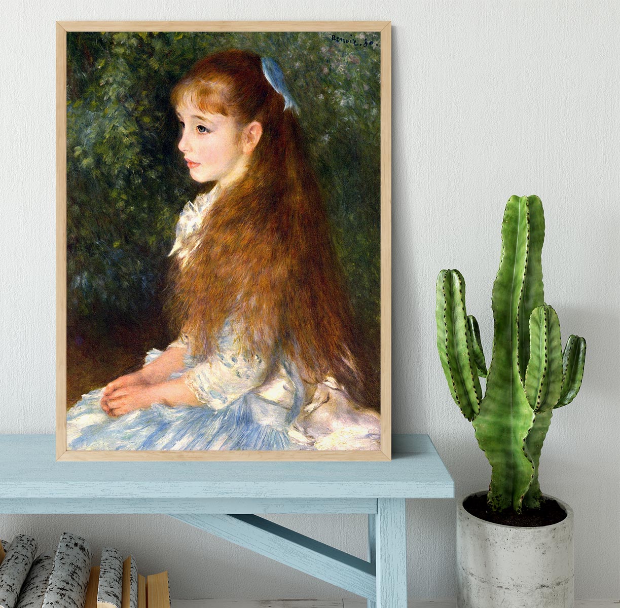 Irene Cahen d Anvers by Renoir Framed Print - Canvas Art Rocks - 4